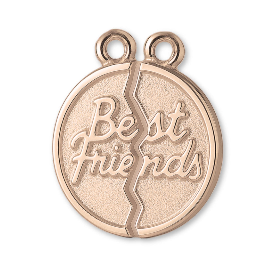 9ct Rose Gold - Classic Best Friends Amulet Charm