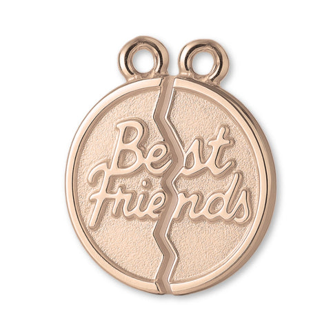 9ct Rose Gold - Classic Best Friends Amulet Charm