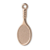 18ct Rose Gold - Mini Squash Racket Charm