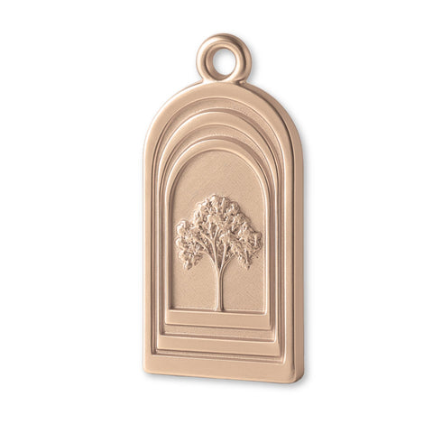 9ct Rose Gold - Arched Tree of Life Charm