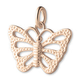 9ct Rose Gold - Speckled Monarch Butterfly Charm