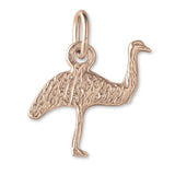 9ct Rose Gold - Emu Silhouette Charm