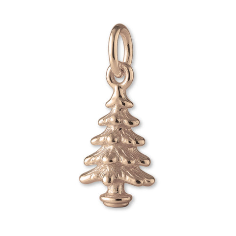 9ct Rose Gold - Pine Christmas Tree Charm