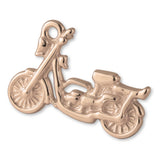 18ct Rose Gold - Retro Motorbike Charm
