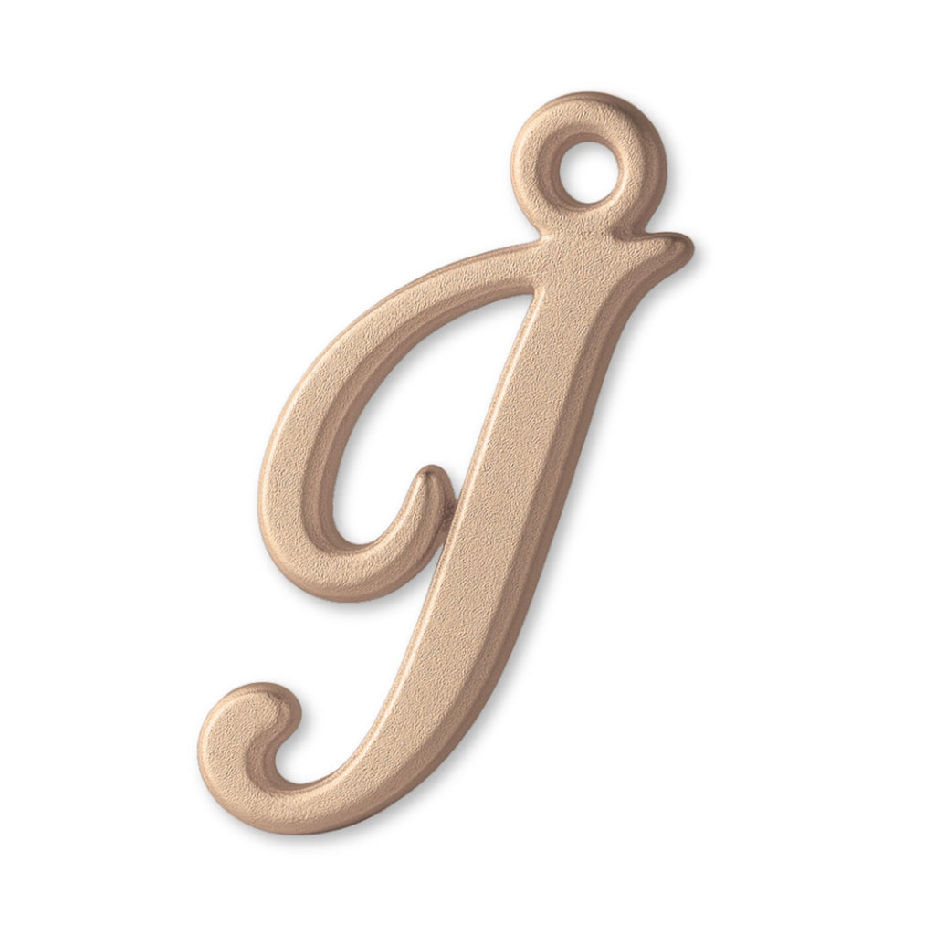 18ct Rose Gold - Cursive Letter Charm