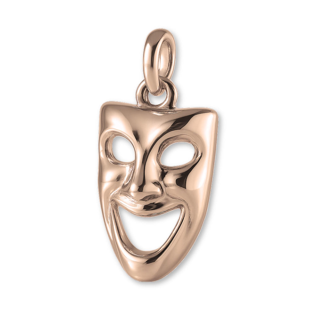 18ct Rose Gold - Classic Comedy Mask Charm