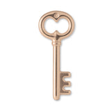 9ct Rose Gold - Vintage Castle Key Charm
