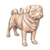18ct Rose Gold - Pug Dog Charm