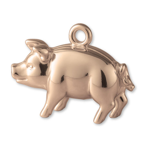 18ct Rose Gold - Heritage Pig Charm