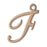 18ct Rose Gold - Cursive Letter Charm