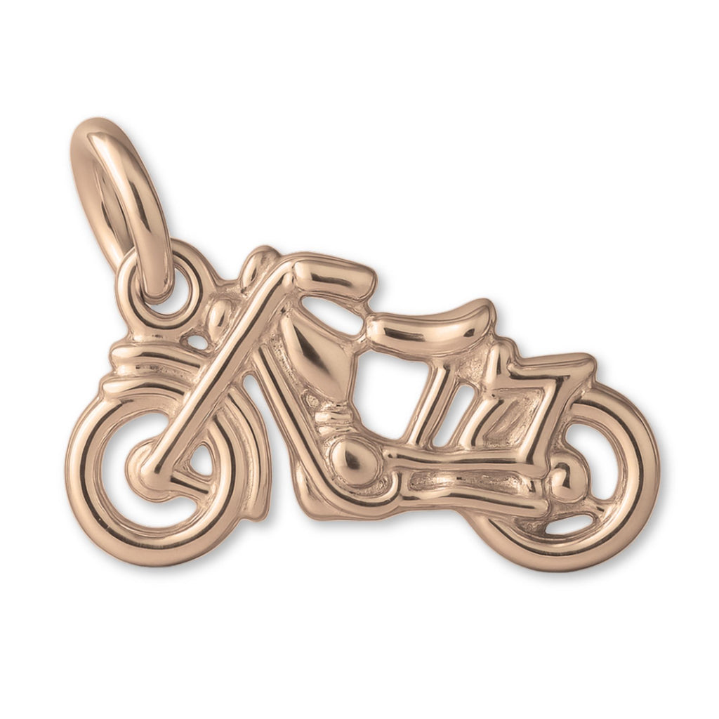 18ct Rose Gold - Vintage Motorbike Charm