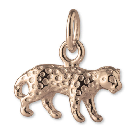 9ct Rose Gold - Asiatic Cheetah Charm