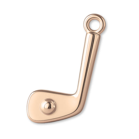 18ct Rose Gold - Mini Golf Club & Ball Charm
