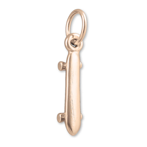 18ct Rose Gold - Longboard Skateboard Charm