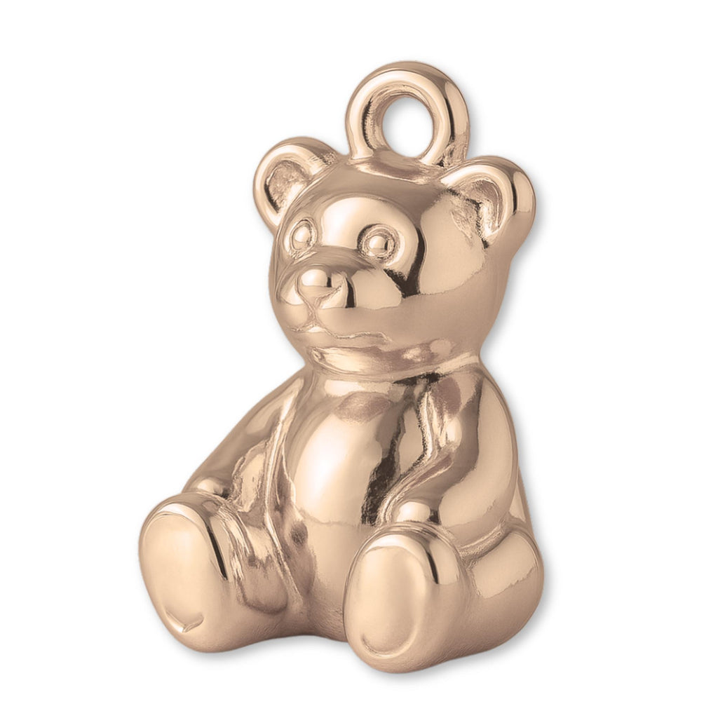 9ct Rose Gold - Classic Teddy Bear Charm