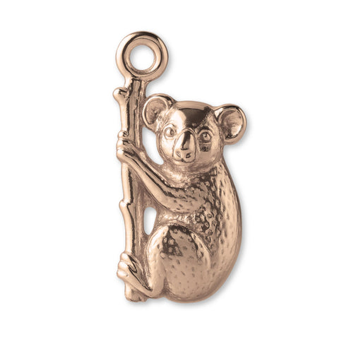 9ct Rose Gold - Koala Hugging Tree Charm