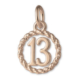 18ct Rose Gold - 13 Wreath Charm