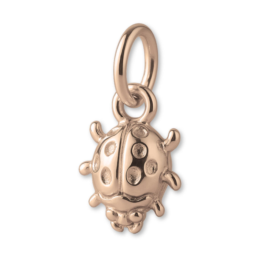 9ct Rose Gold - Spotted Ladybug Charm