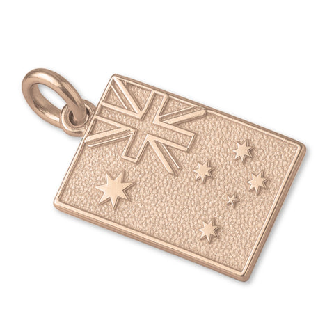 9ct Rose Gold - Australian Flag Charm