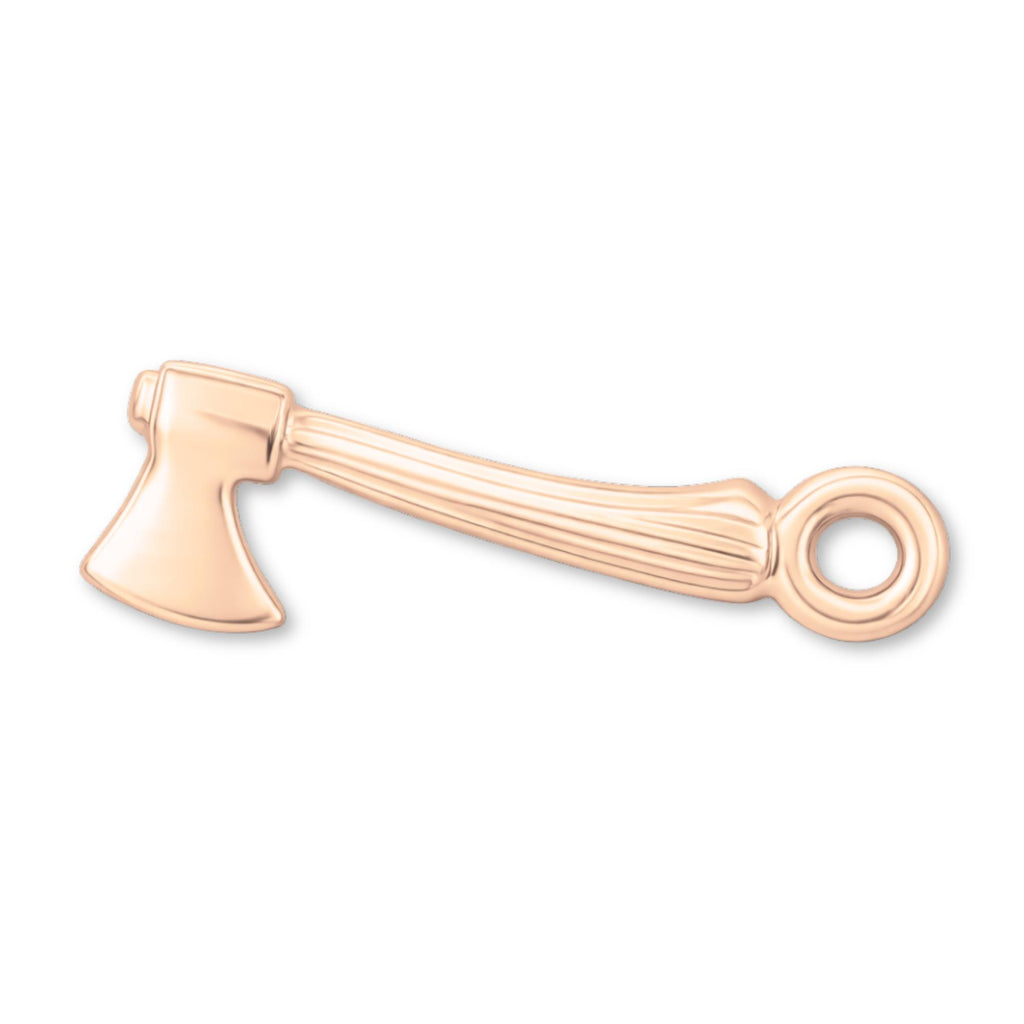 9ct Rose Gold - Camping Hatchet Charm