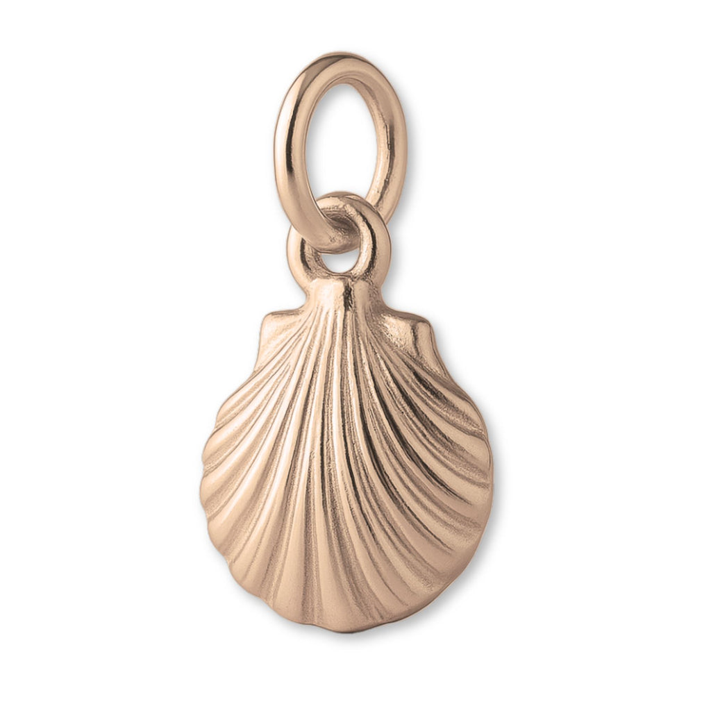 18ct Rose Gold - Clam Cockle Shell Charm