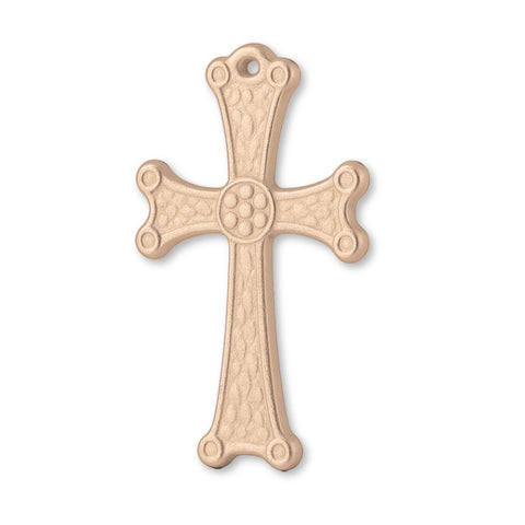 9ct Rose Gold - Medieval Crucifix Charm