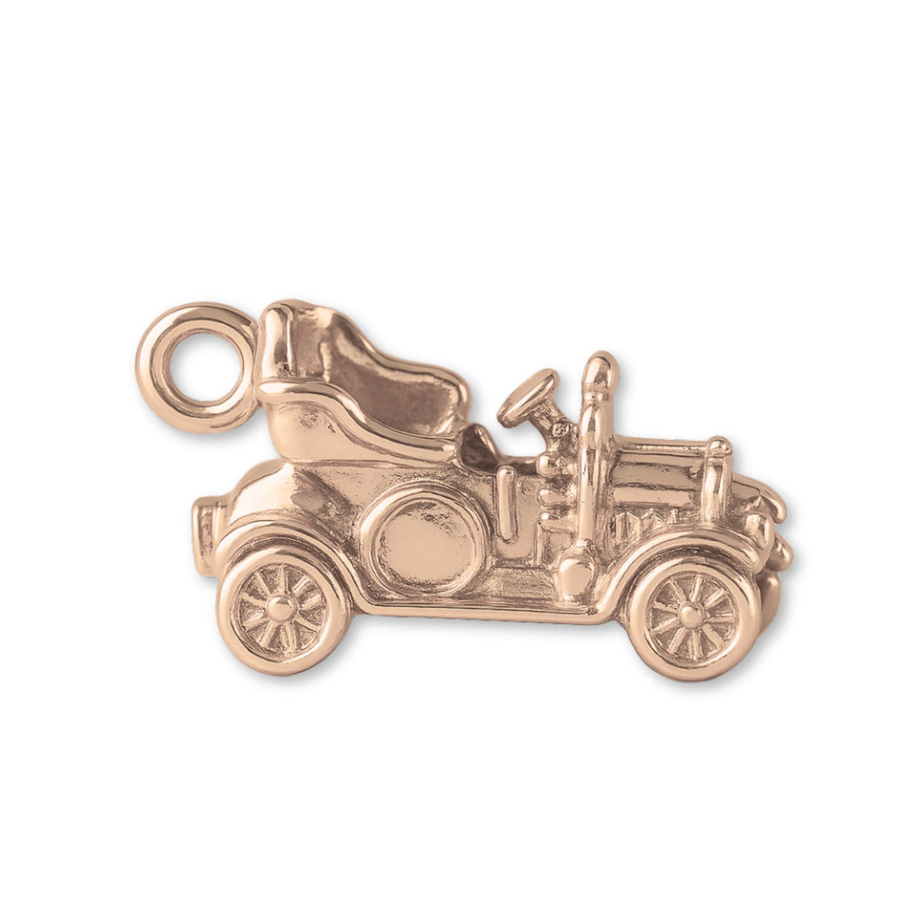 9ct Rose Gold - Vintage Convertible Car Charm