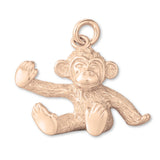 9ct Rose Gold - Baby Monkey Charm