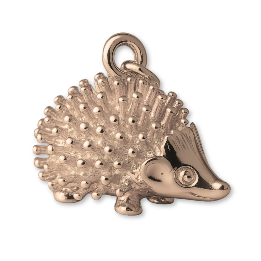 9ct Rose Gold - Woodland Hedgehog Charm
