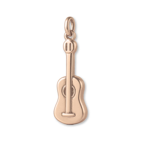 9ct Rose Gold - Minimalist Guitar Charm