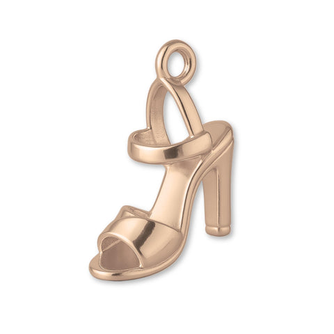 9ct Rose Gold - Ankle Strap Heels Charm