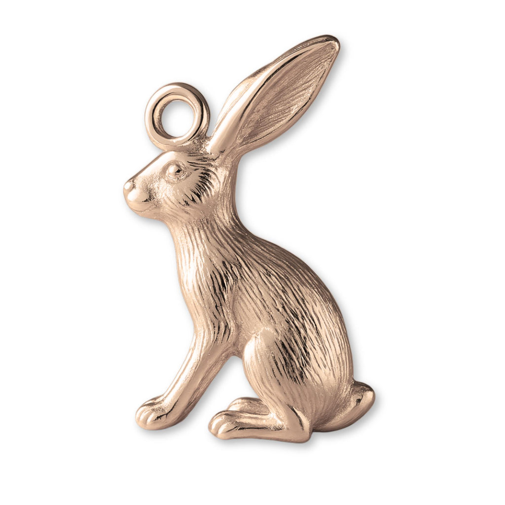 18ct Rose Gold - Scrub Hare Charm