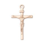 18ct Rose Gold - Traditional Jesus Crucifix Charm