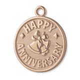 9ct Rose Gold - Happy Anniversary Amulet Charm