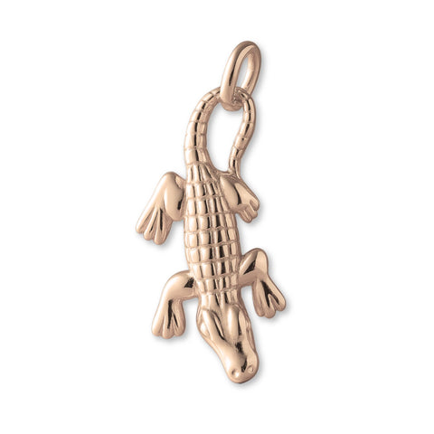 9ct Rose Gold - Swamp Alligator Charm