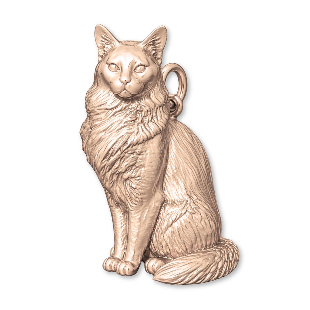 18ct Rose Gold - Somali Cat Charm