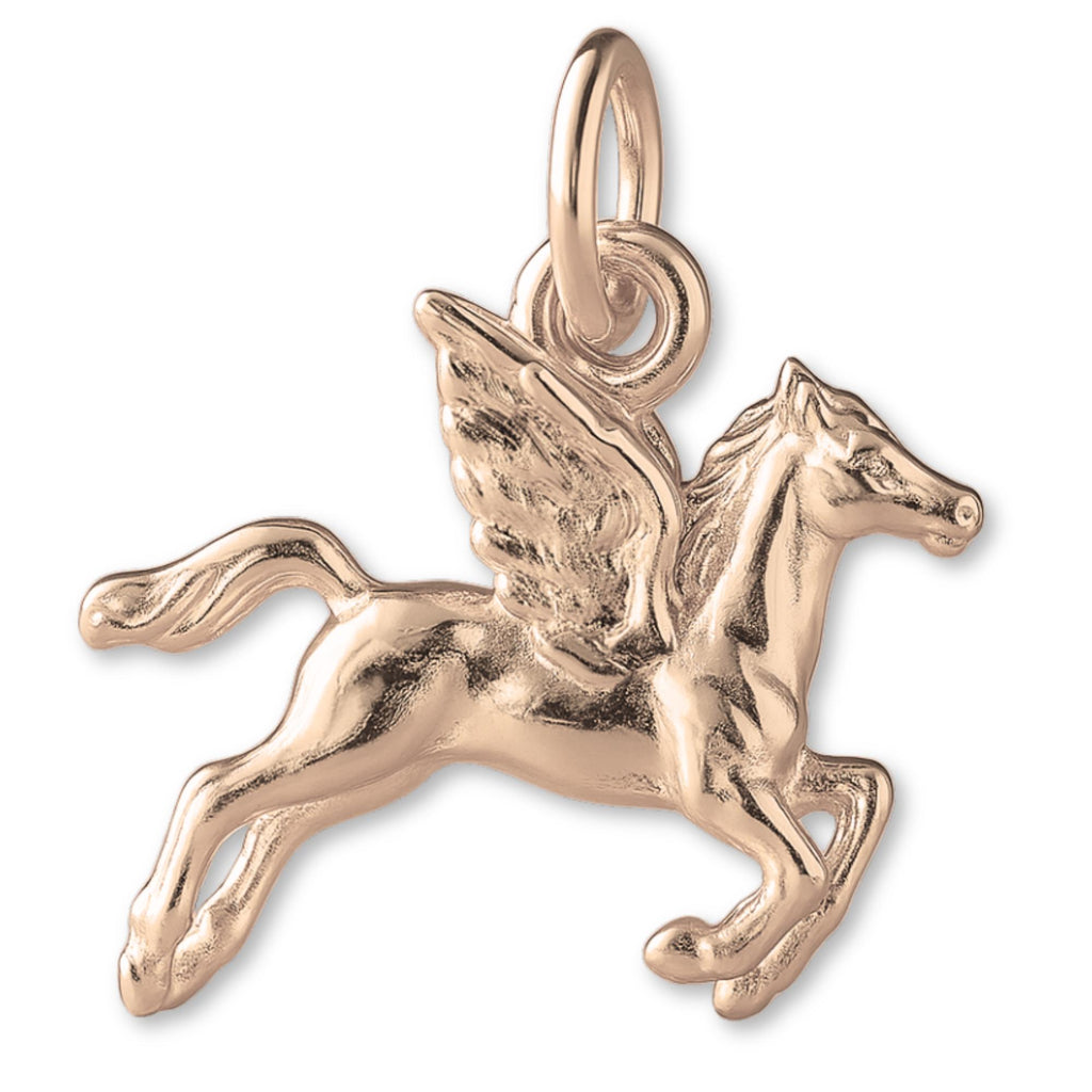 9ct Rose Gold - Flying Pegasus Charm