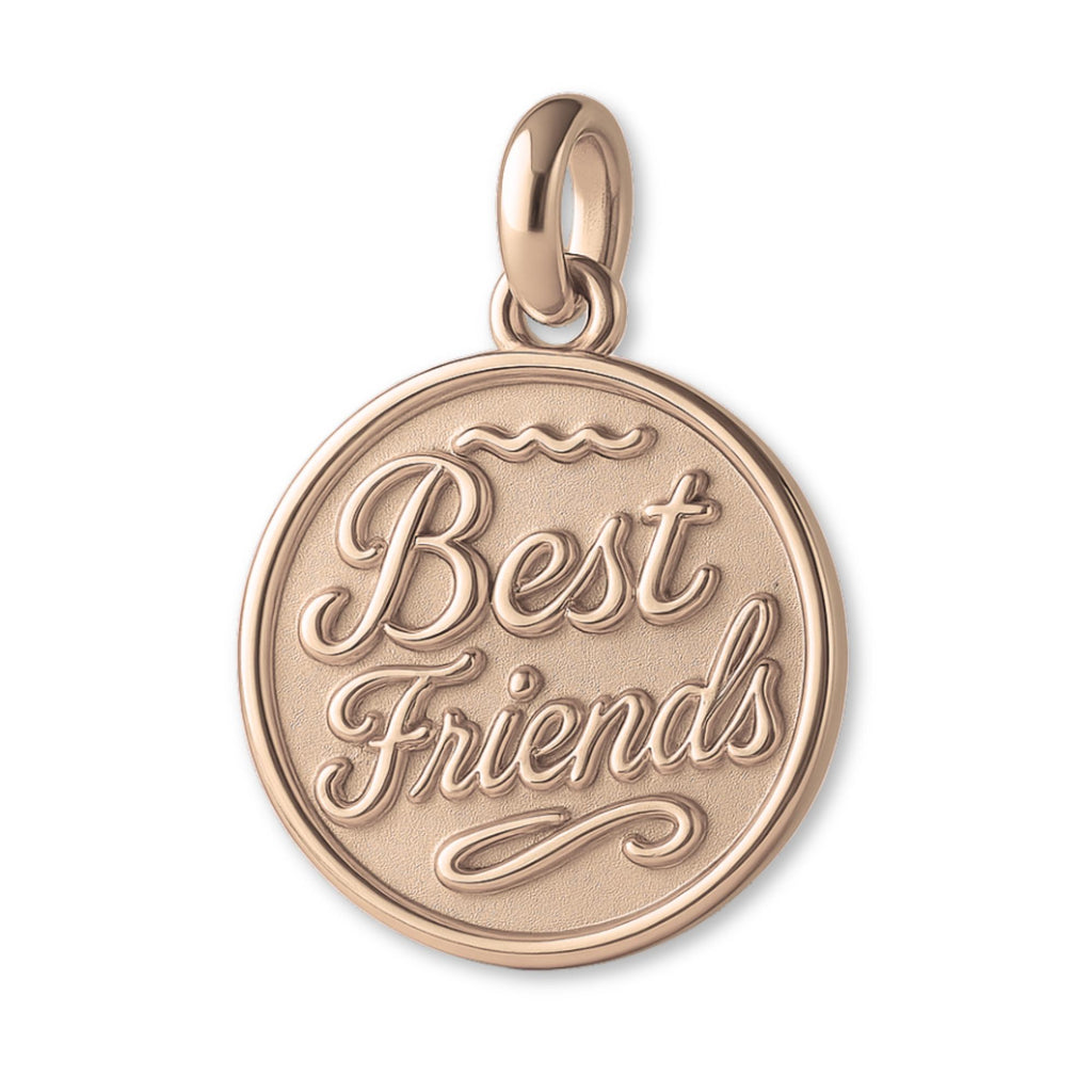 18ct Rose Gold - Ornate Best Friends Amulet Charm