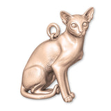 18ct Rose Gold - Colourpoint Shorthair Cat Charm