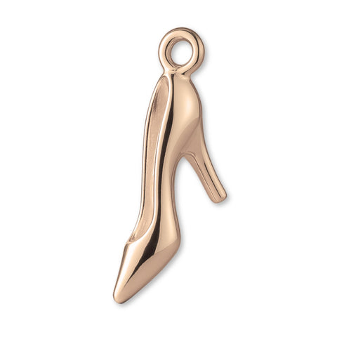 18ct Rose Gold - Classic High Heel Charm