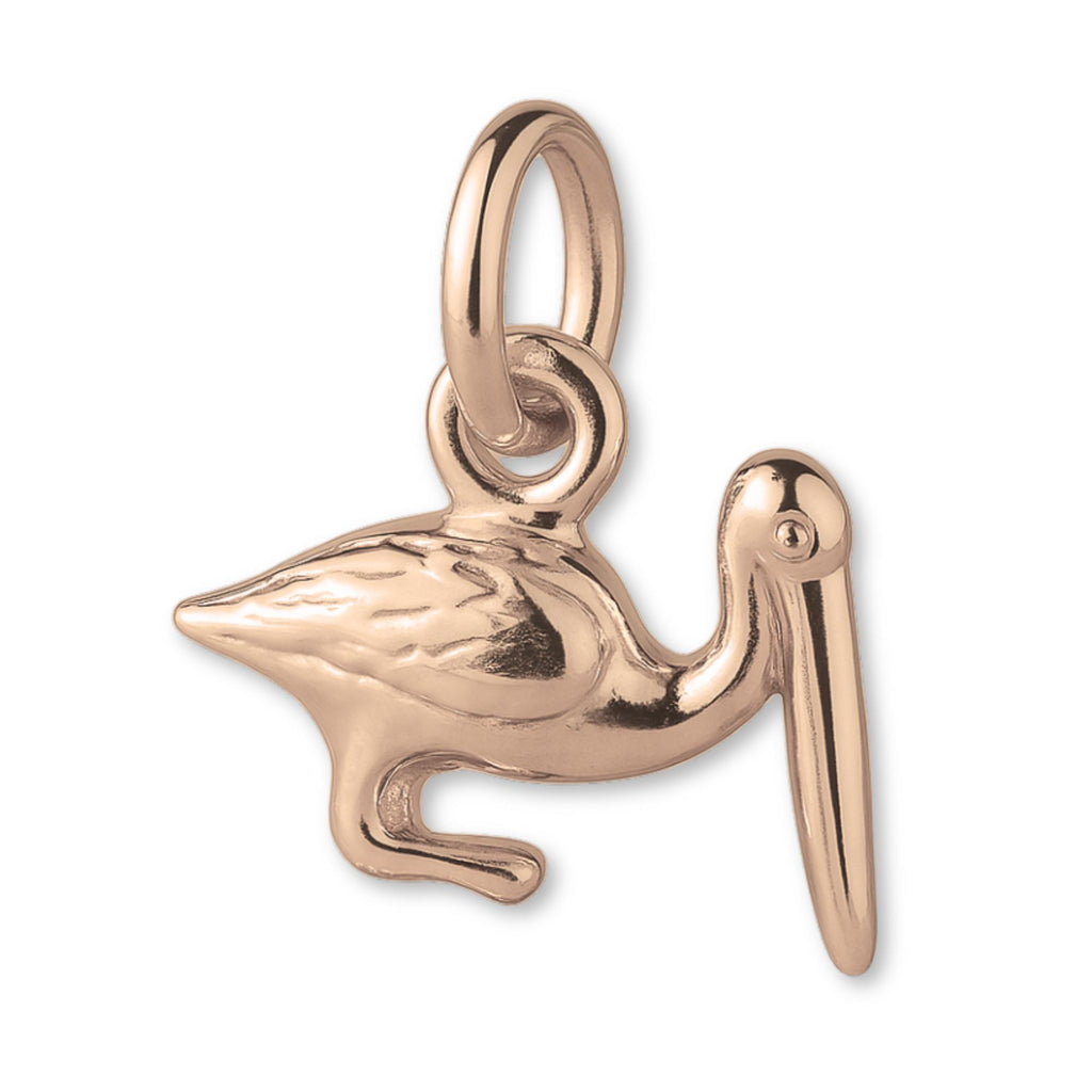9ct Rose Gold - Beach Pelican Charm