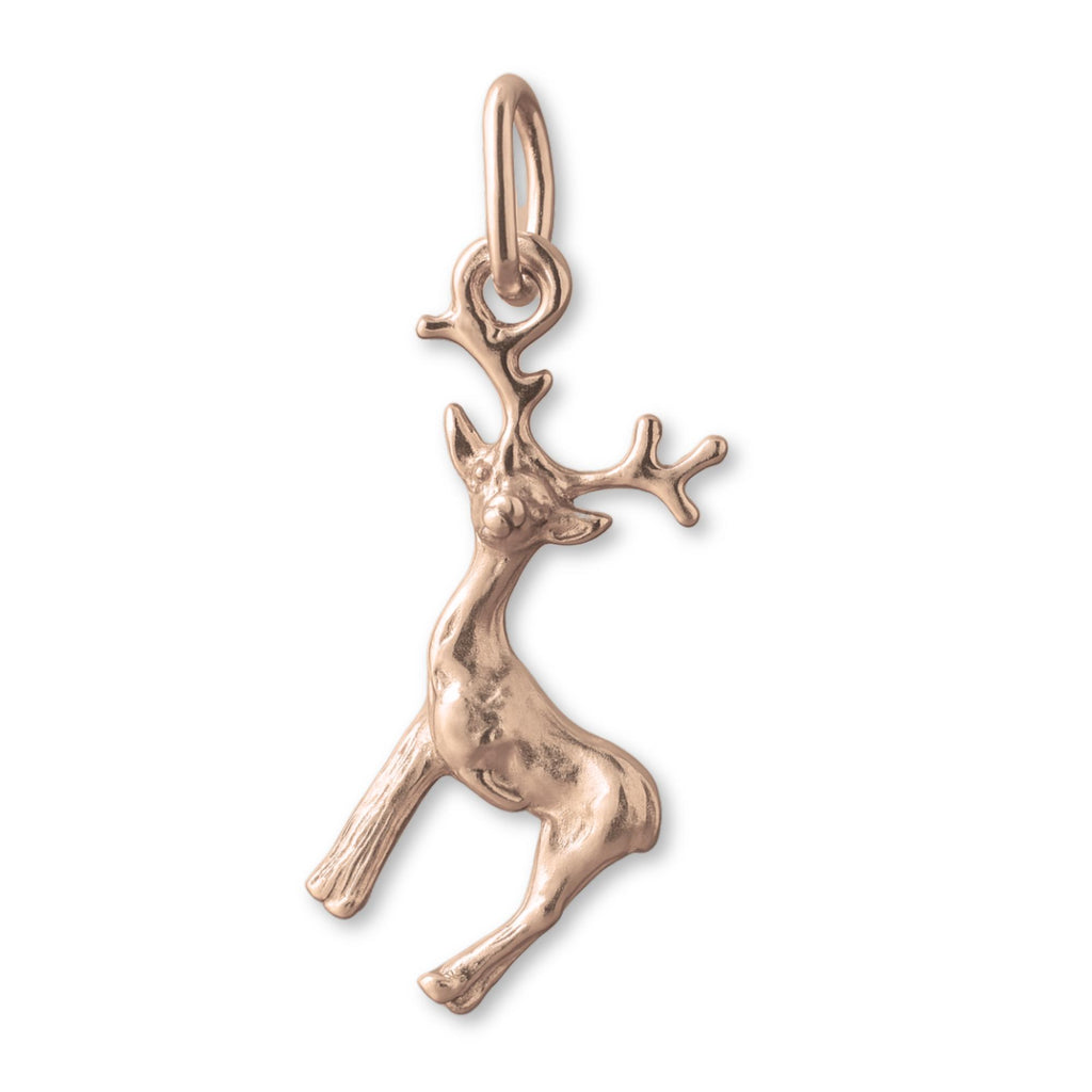 9ct Rose Gold - Tundra Reindeer Charm