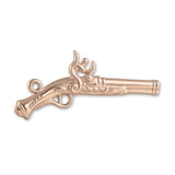 18ct Rose Gold - Flintlock Pistol Charm