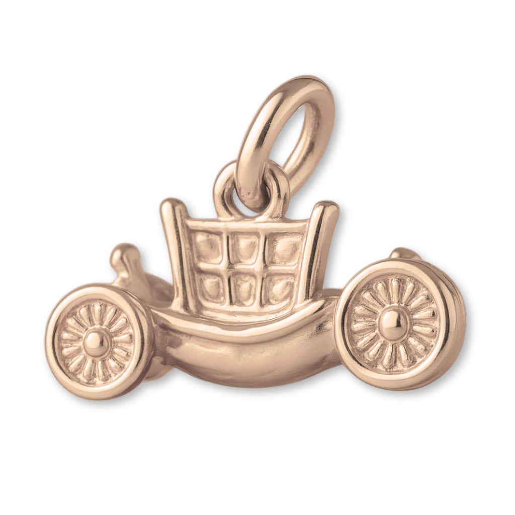 9ct Rose Gold - Princess Carriage Charm