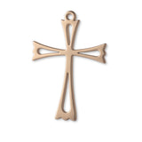 9ct Rose Gold - Openwork Crucifix Charm