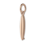 18ct Rose Gold - Shortboard Surfboard Charm
