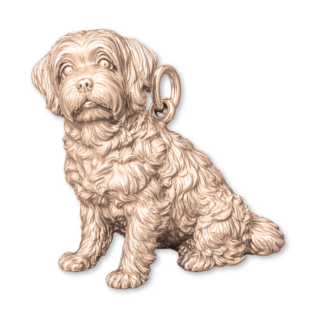 18ct Rose Gold - Maltese Dog Charm