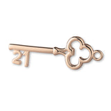 9ct Rose Gold - 21 Clover Key Charm