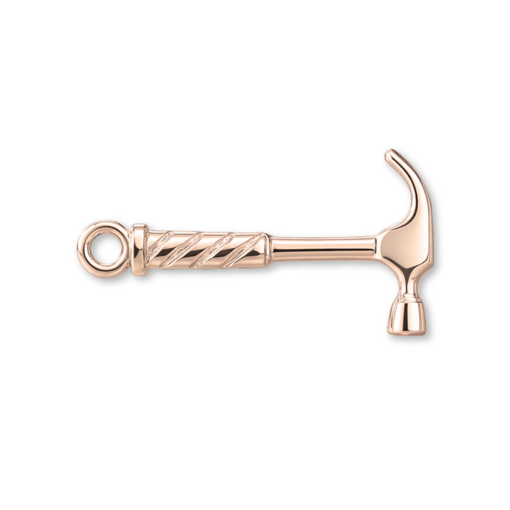 9ct Rose Gold - Builders Hammer Charm