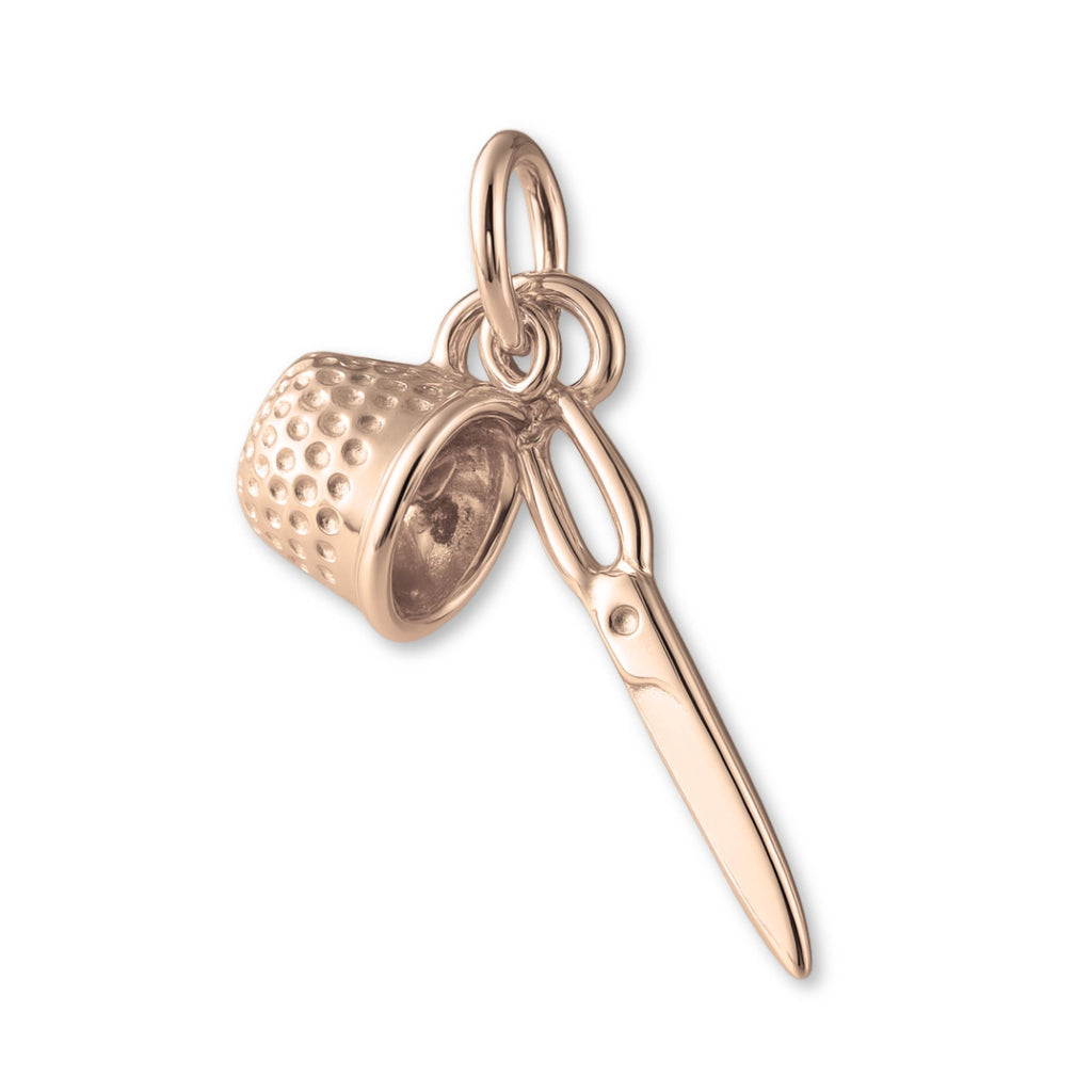 9ct Rose Gold - Sewing Trinkets Charm